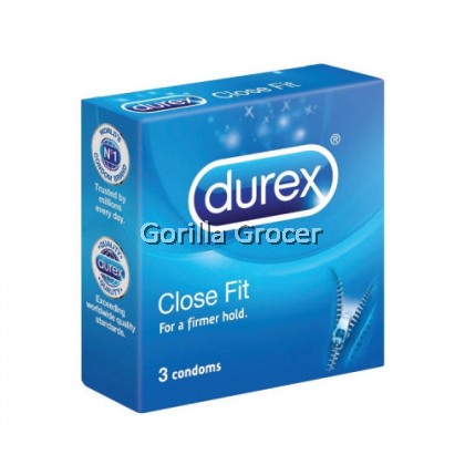Durex Close Fit 3's (1 pack x 3 condoms)